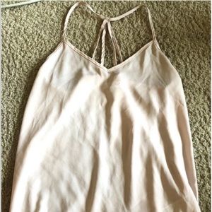 Light pink multi strap blouse